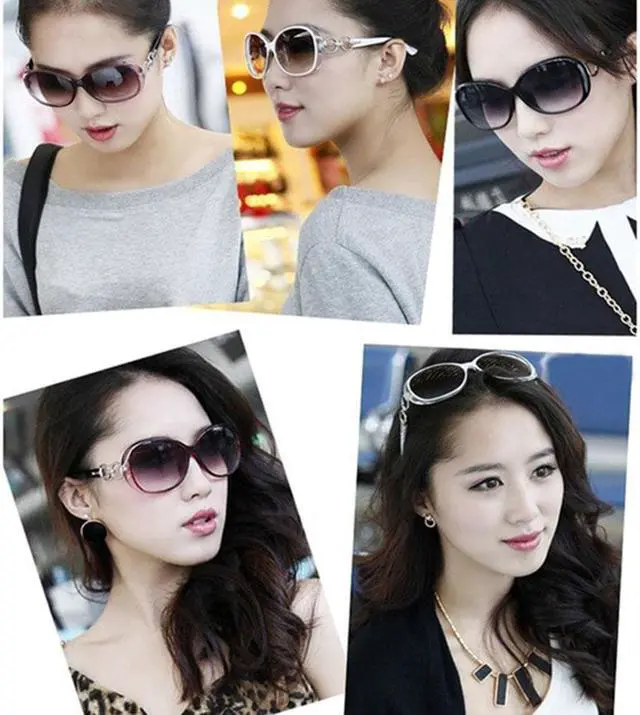 Alt view image 3 of 7 - Lady's Large Classic Shopping Sunglasses Eyewear/Plastic Frame-8#TransparentRed