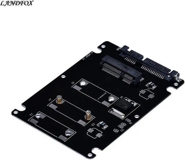 Alt view image 5 of 5 - Mini pcie mSATA SSD To 2.5Inch SATA3 Adapter Card With Case for Bitcoin Mining Expanded Ded-White