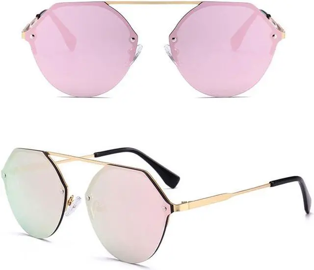 Alt view image 2 of 7 - New Single Beam Irregular  Sunglasses Trendy Eyewears-Black