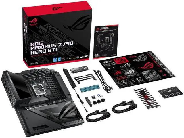 Alt view image 2 of 6 - ASUS motherboard ROG MAXIMUS Z790 HERO BTF ATX LGA1700 DDR5 PCIe 5.0 x16 slot