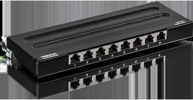 Alt view image 3 of 14 - TRENDnet TC-P08C6AS 8-Port Cat6A Shielded Wall