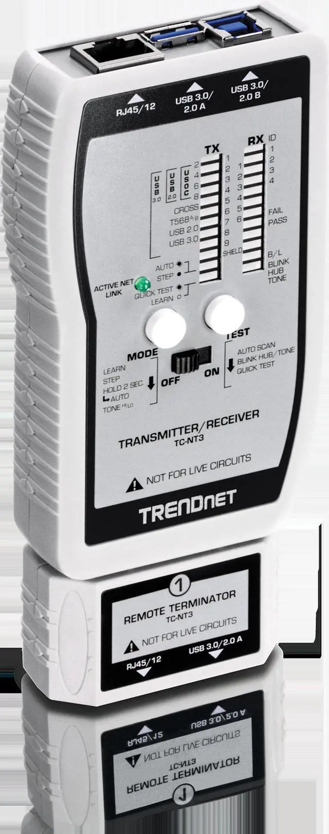 Alt view image 11 of 17 - TRENDnet VDV and USB Cable Tester, TC-NT3