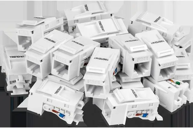 Alt view image 4 of 20 - TRENDnet TC-K25C6 Cat6 Keystone Jack - 25-Pack