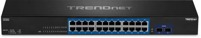 Alt view image 6 of 6 - TRENDnet TEG-30262 28-Port Gigabit Switch with 4 x 10G SFP+ Ports