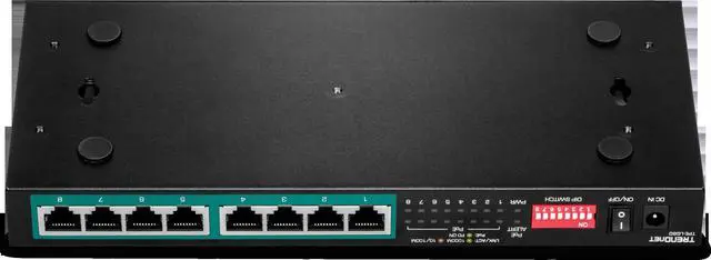 Alt view image 15 of 20 - TRENDnet 8-Port Gigabit Long Range Poe+ Switch, TPE-LG80,65W Poe Budget, Ethernet/Network Switch, Long-Range Poe+ Extends Range Up to 200M (656 ft.), 16 Gbps Switching Capacity, Lifetime Protection