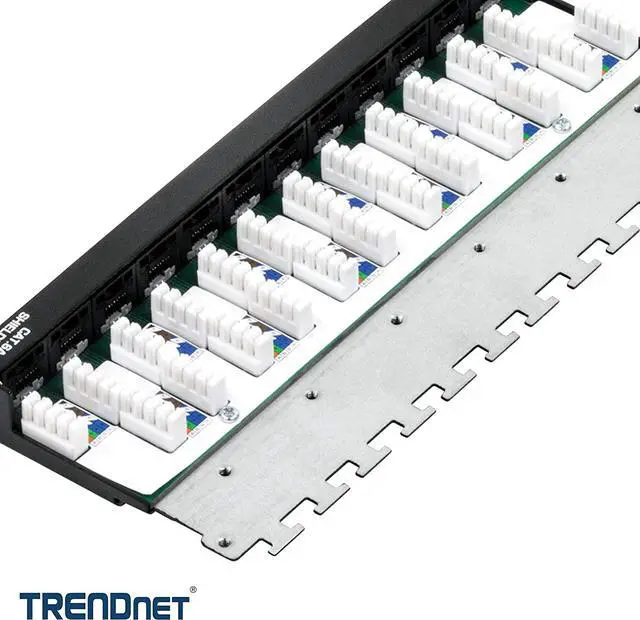 Alt view image 13 of 20 - TRENDnet TC-P12C6AS (V1.0R) 12-Port Cat6A Shielded Wall Mount Patch Panel
