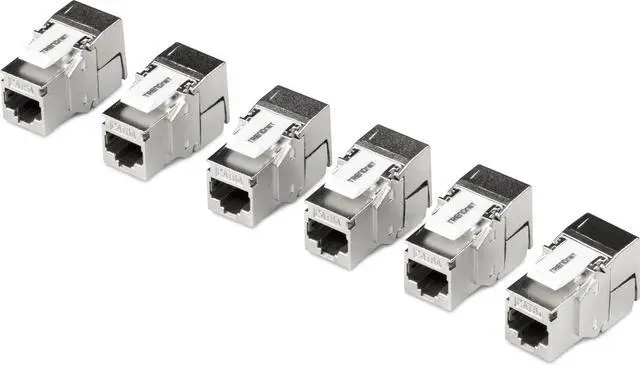 Main image of TRENDnet TC-K06C6A Shielded Cat6A Keystone Jack - 6-Pack