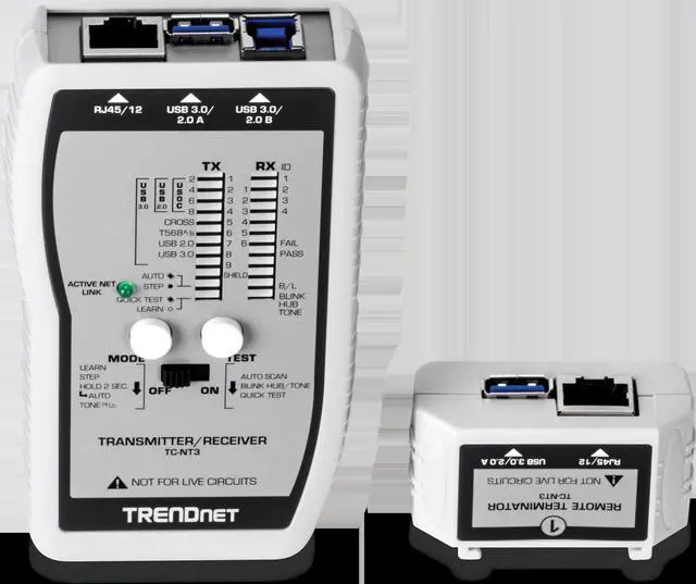 Alt view image 14 of 17 - TRENDnet VDV and USB Cable Tester, TC-NT3