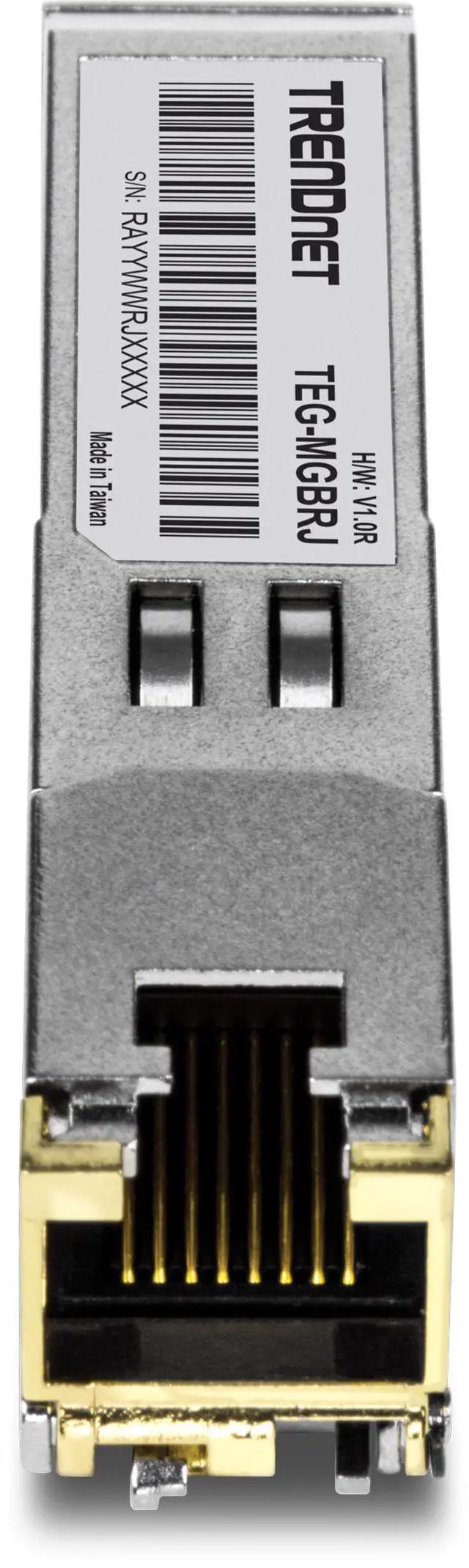 Alt view image 4 of 5 - TRENDnet TEG-MGBRJ 1000BASE-T RJ-45 Copper SFP Module