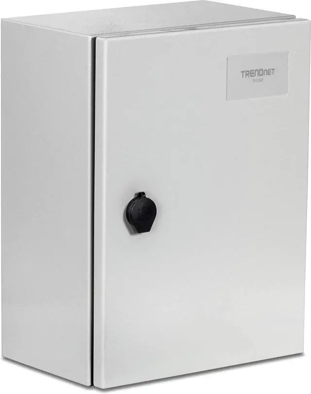Alt view image 2 of 7 - TRENDnet TI-CA2, Outdoor IP66 Steel Enclosure with Lockable Hinged Door