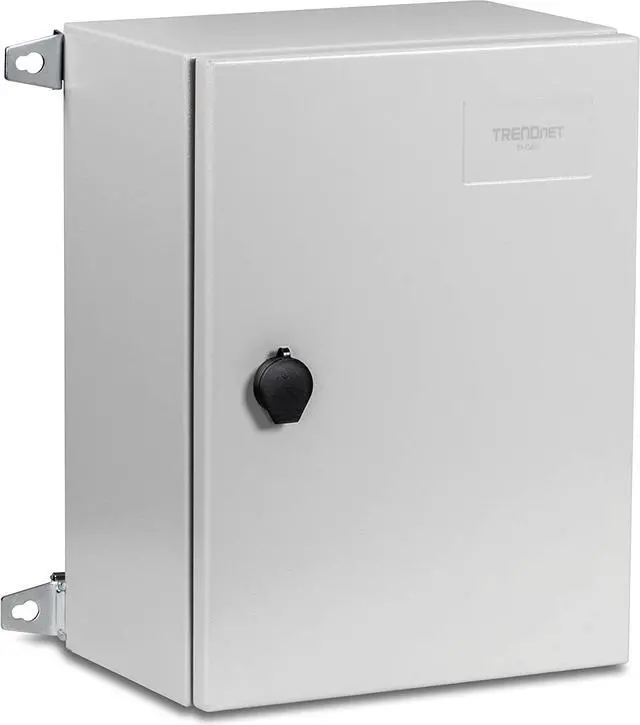 Alt view image 4 of 7 - TRENDnet TI-CA2, Outdoor IP66 Steel Enclosure with Lockable Hinged Door