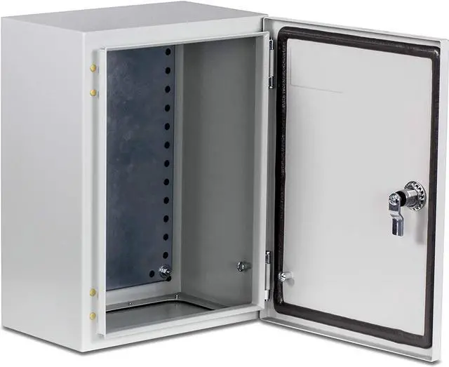 Alt view image 7 of 7 - TRENDnet TI-CA2, Outdoor IP66 Steel Enclosure with Lockable Hinged Door