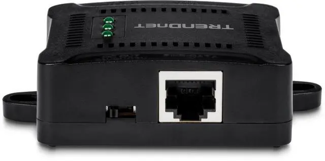Alt view image 4 of 6 - TRENDnet Gigabit PoE Splitter, 1 x Gigabit PoE Input Port, 1 x Gigabit Output Port, Up to 100m (328 ft), Supports 5V, 9V, 12V Devices, 802.3af PoE Compatible, PoE Powered, Black, TPE-104GS