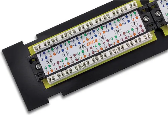 Alt view image 5 of 7 - TRENDnet TC-P12C6V 12-Port Cat6 Unshielded Wall Mount Patch Panel