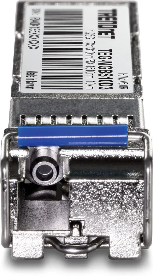 Alt view image 2 of 5 - TRENDnet SFP to RJ45 Dual Wavelength Single-Mode LC Module, TEG-MGBS10D3, Must Pair with TEG-MGBS10D5 or a Compatible Module, Up to 10 km (6.2 Miles), Compatible with Standard SFP, Lifetime Protection
