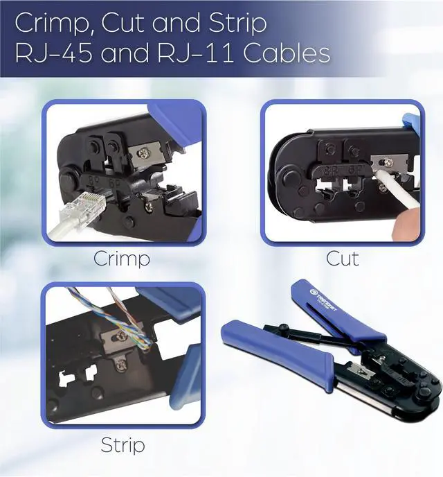 Alt view image 14 of 20 - TRENDnet Accessory Network Professional Crimp Tool (TC-CT68)