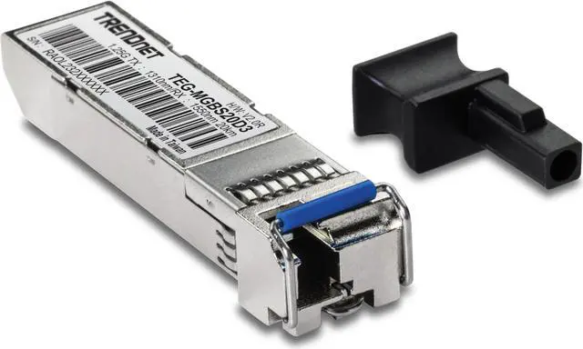 Alt view image 5 of 16 - TRENDnet SFP to RJ45 Dual Wavelength Single-Mode LC Module, TEG-MGBS20D3, Must Pair w/ TEG-MGBS20D5 or a Compatible Module, Up to 20 km (12.4 miles), Bi-Directional (WDM) SFP