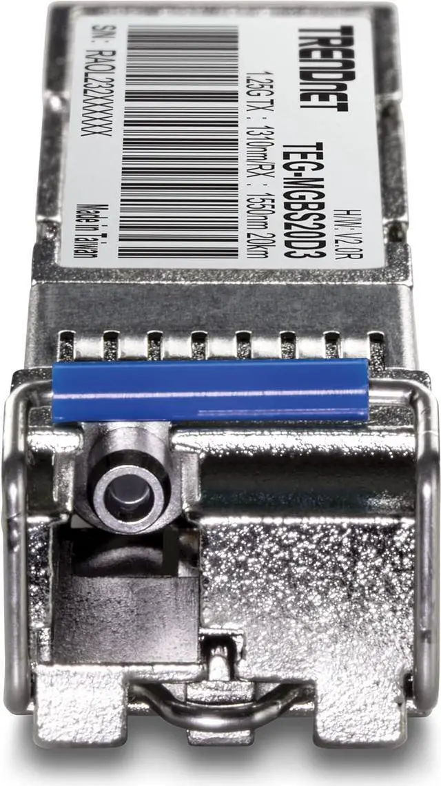 Alt view image 6 of 16 - TRENDnet SFP to RJ45 Dual Wavelength Single-Mode LC Module, TEG-MGBS20D3, Must Pair w/ TEG-MGBS20D5 or a Compatible Module, Up to 20 km (12.4 miles), Bi-Directional (WDM) SFP