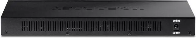 Alt view image 3 of 6 - TRENDnet 16-Port Gigabit PoE+ Switch, 16 x Gigabit PoE+ Ports, 120W PoE Budget, Up to 30W Per Port, 1U 19" Rackmount Brackets Included, Fanless, Lifetime Protection, Black, TPE-TG161H