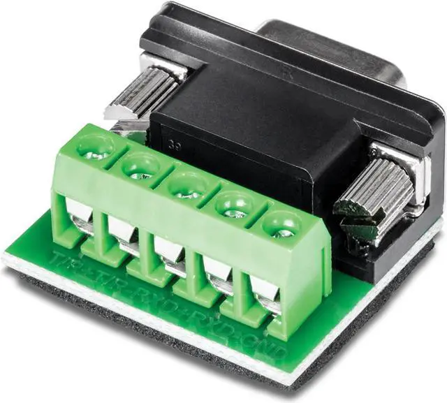 Alt view image 2 of 10 - TRENDnet RS232 to RS422 RS485 Converter Adapter, Serial Port Data Converter, Black, TI-S100