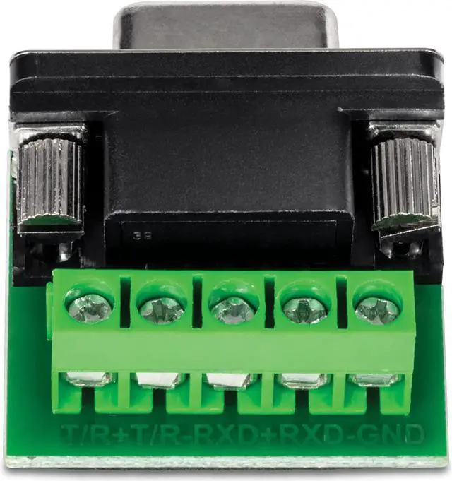 Alt view image 4 of 10 - TRENDnet RS232 to RS422 RS485 Converter Adapter, Serial Port Data Converter, Black, TI-S100