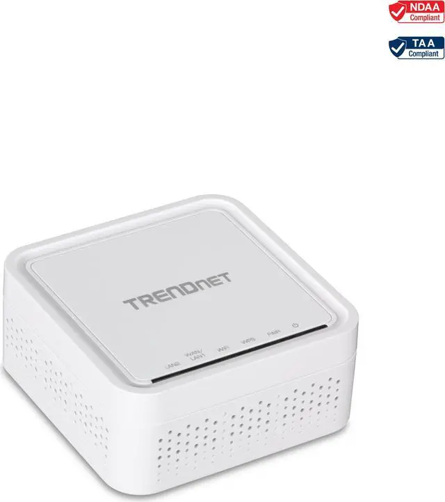 Main image of TRENDnet AC1200 WiFi EasyMesh Remote Node, App-Based Setup Utility, Seamless WiFi Roaming, Beamforming,Supports 2.4GHz and 5GHz Devices, TEW-832MDR, White