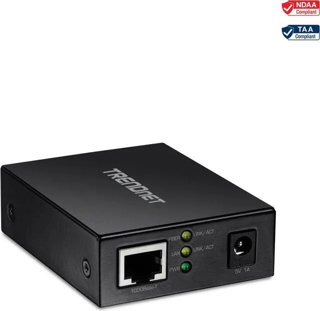 Alt view image 3 of 13 - TRENDnet 1000BASE-T to SFP Fiber Media Converter, Gigabit Ethernet to SFP Media Converter, 4Gbps Switching Capacity, TFC-GSFP