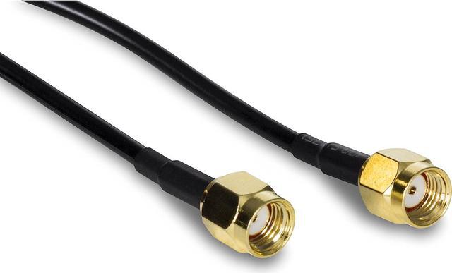 Alt view image 3 of 11 - TRENDnet TEW-LB101, Magnetic Dual Antenna Mounting Base Stand RP-SMA Female with RP-SMA Male Extension Cable 1m (3.3 ft.), Black