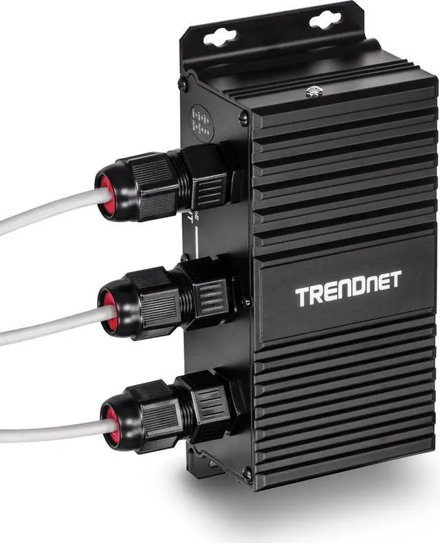 Alt view image 6 of 7 - TRENDnet TI-EU120 2-Port Industrial Outdoor Gigabit UPoE Extender