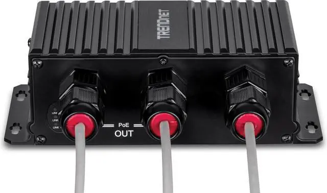 Alt view image 7 of 7 - TRENDnet TI-EU120 2-Port Industrial Outdoor Gigabit UPoE Extender
