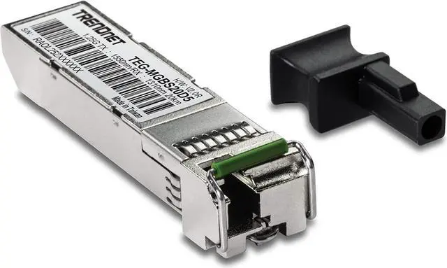 Main image of TRENDnet SFP to RJ45 Dual Wavelength Single-Mode LC Module,TEG-MGBS20D5, Must Pair w/TEG-MGBS20D3 or a Compatible Module, Up to 20 km (12.4 Miles),Bi-Directional(WDM)SFP,Lifetime Protection,1550/1310