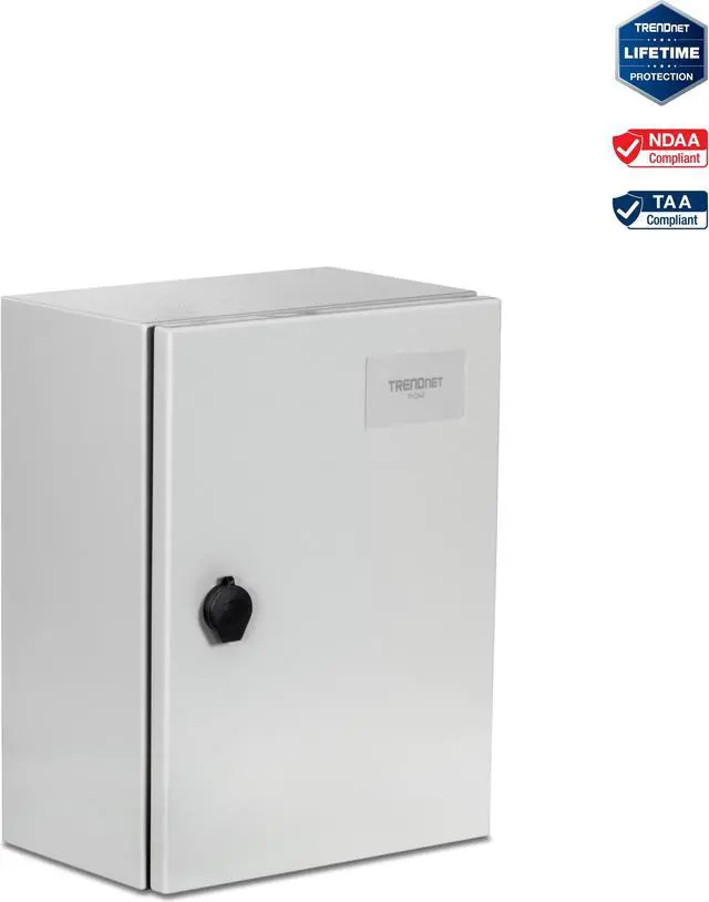 Main image of TRENDnet TI-CA2, Outdoor IP66 Steel Enclosure with Lockable Hinged Door