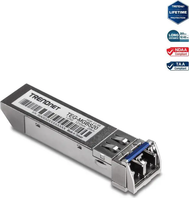 Main image of TRENDnet TEG-MGBS20, SFP Single Mode LC Module (20km)