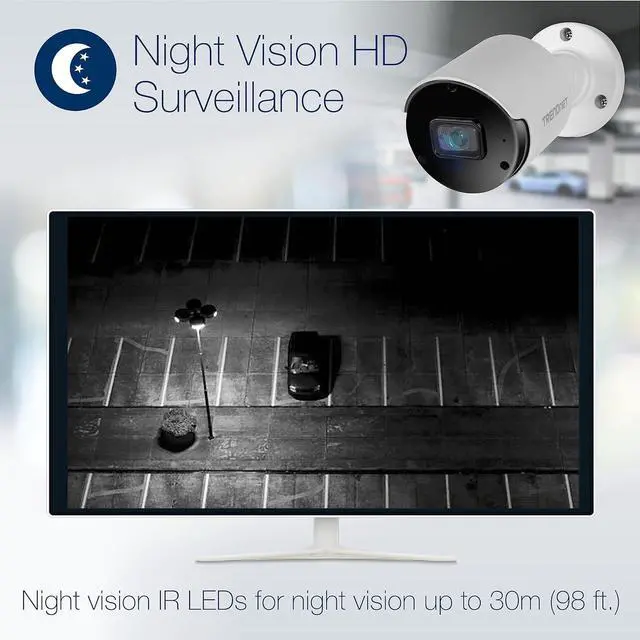 Alt view image 4 of 9 - TRENDnet  TV-IP1514PI Indoor/Outdoor 5MP H.265 WDR PoE IR Bullet Network Camera