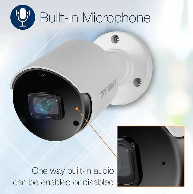 Alt view image 5 of 9 - TRENDnet  TV-IP1514PI Indoor/Outdoor 5MP H.265 WDR PoE IR Bullet Network Camera