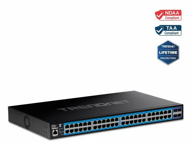 Main image of TRENDnet TEG-3524S , 52-Port Gigabit Web Smart Switch with 10G SFP+ ports