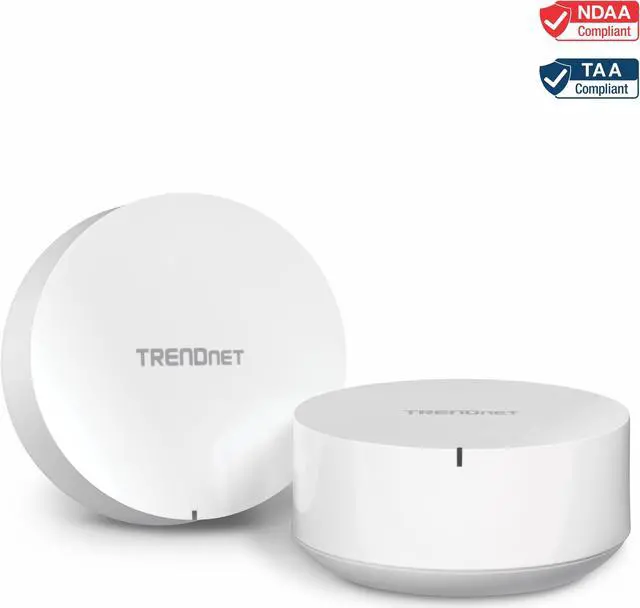 Main image of TRENDnet AC2200 WiFi Mesh Router System, TEW-830MDR2K,2 x AC2200 WiFi Mesh Routers, App-Based Setup, Expanded Home WiFi(Up to 4,000 Sq Ft. Home),Supports 2.4Ghz/5G