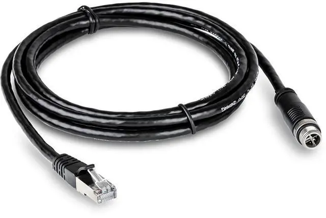Main image of TRENDnet TI-CD02, M12 to RJ-45 Industrial Ethernet Cable, 2m (6.5 ft.)