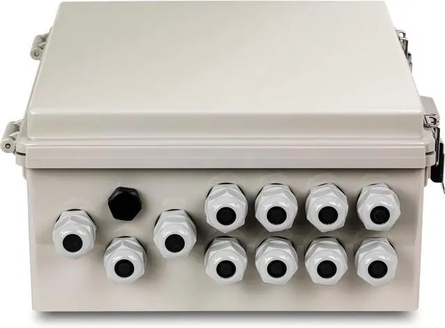 Alt view image 5 of 7 - TRENDnet Outdoor IP68 Weatherproof Power Supply Box Enclosure, TI-CA3K, Power Supply and Surge Protector Included, IK10 Impact Protection, Power Supply Supports up to 200W (55V DC, 3.6A), White