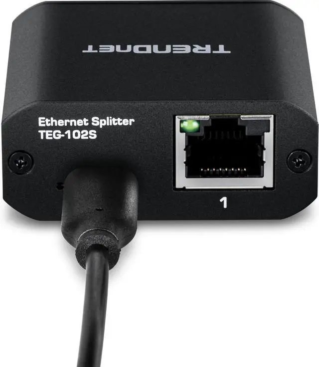 Alt view image 6 of 15 - TRENDnet 2-Port Gigabit Splitter with USB Type C Power, TEG-102S, Splits One Network Connection Into Two, Ethernet Splitter, USB Type C Power Cable Included, NDAA & TAA Compliant