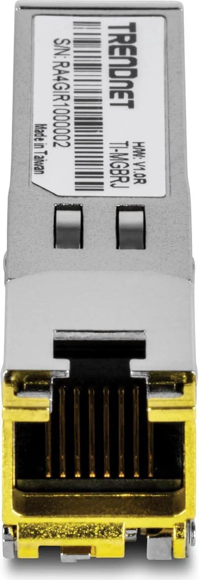 Alt view image 3 of 4 - TRENDnet TI-MGBRJ 1000BASE-T Industrial SFP RJ45 Copper Module
