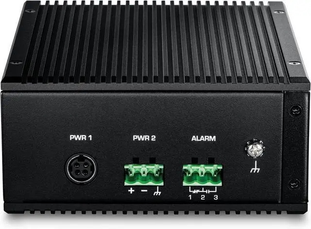 Alt view image 6 of 7 - TRENDnet 6-Port Industrial 2.5G PoE++ DIN-Rail Switch with 10G Ports,TI-BG50611,Multi-Gigabit,4 x 2.G PoE++ Ports, 1 x 10G RJ-45 Port,1 x 10G SFP+ Port,Lifetime Protection, Black