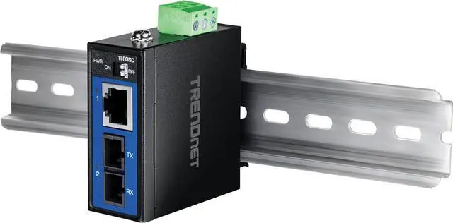 Alt view image 5 of 6 - TRENDnet Hardened Industrial 1000BASE-LX Multi-Mode SC Fiber Media Converter (1km, 0.62mi.), TI-FGSC, 1 x Gigabit RJ45 Port, 1 x SC-Type Interface Port, NDAA TAA Compliant