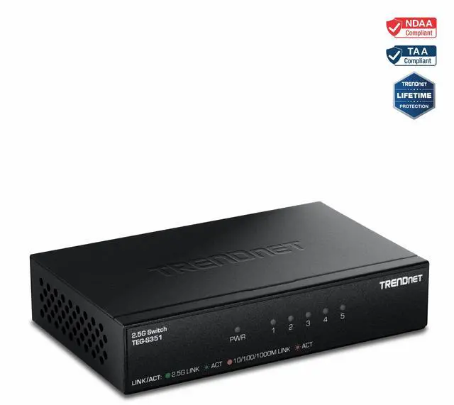 Main image of TRENDnet TEG-S351, 5-Port 2.5G Switch
