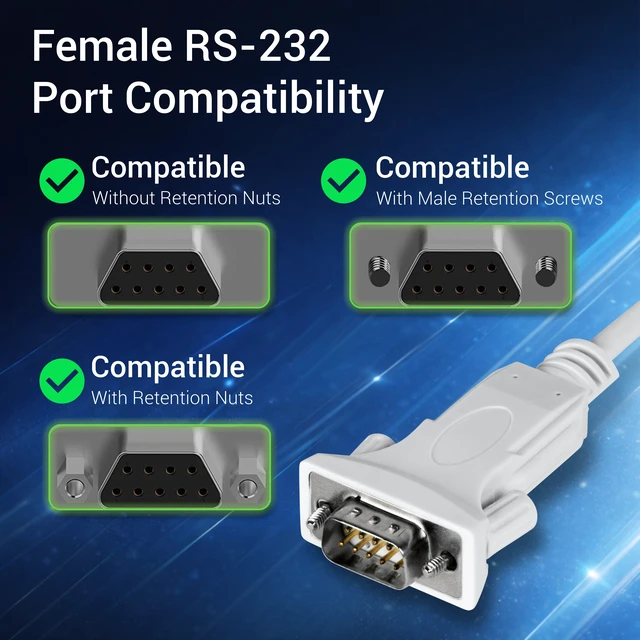 Alt view image 3 of 7 - TRENDnet USB Type C to RS-232 DB9 Serial Adapter, TUC-S9, Connect an RS-232 Serial Device to a USB Type C Port on Your Computer, 1.8m (5.9ft), Supports USB 3.0/2.0/1.1, Supports Windows