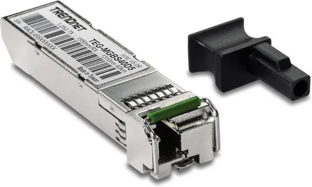 Alt view image 6 of 7 - TRENDnet SFP to RJ45 Dual Wavelength Single-Mode LC Module, TEG-MGBS40D5, Must Pair with TEG-MGBS40D3 or a Compatible Module, Up to 40km (24.9 miles), Standard SFP Slot Compatible, Lifetime Protection
