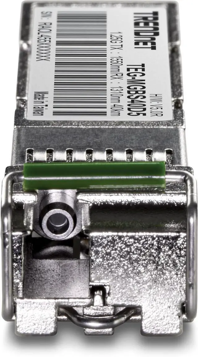 Alt view image 5 of 7 - TRENDnet SFP to RJ45 Dual Wavelength Single-Mode LC Module, TEG-MGBS40D5, Must Pair with TEG-MGBS40D3 or a Compatible Module, Up to 40km (24.9 miles), Standard SFP Slot Compatible, Lifetime Protection