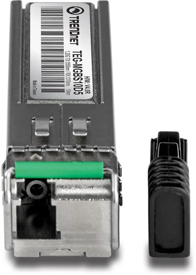Alt view image 7 of 7 - TRENDnet SFP to RJ45 Dual Wavelength Single-Mode LC Module, TEG-MGBS40D5, Must Pair with TEG-MGBS40D3 or a Compatible Module, Up to 40km (24.9 miles), Standard SFP Slot Compatible, Lifetime Protection