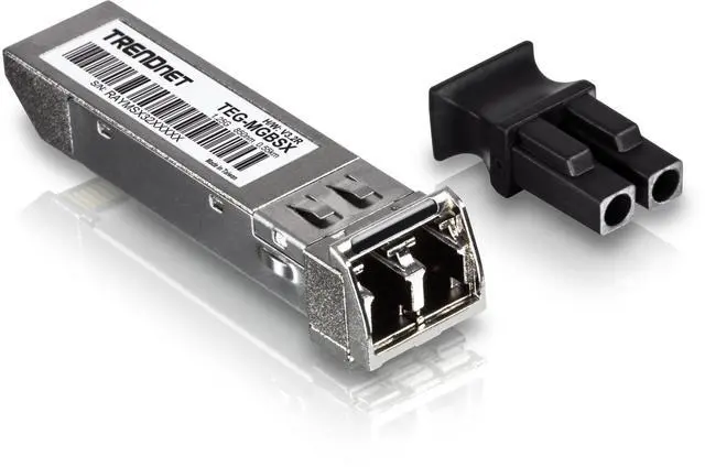Alt view image 3 of 6 - TRENDnet SFP Multi-Mode LC Module, Up To 550m (1804 Ft), Mini-GBIC, Hot Pluggable, IEEE 802.3z Gigabit Ethernet, Supports Up To 1.25 Gbps, Lifetime Protection, Silver, TEG-MGBSX