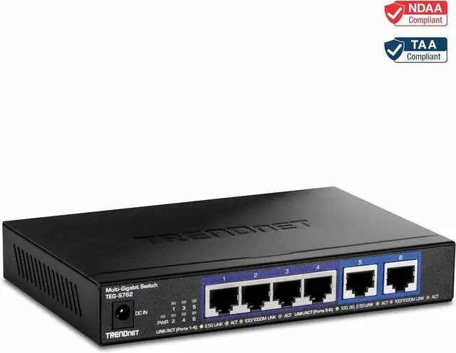 Main image of TRENDnet TEG-S762, 6-Port Multi-Gig Switch